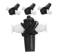 UPKOCH 4pcs Multi-Tone Samba Whistle Set for Performances and Dance Practice Sturdy Plastic Whistles for Sports Music and Educational Use
