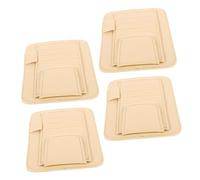 UPKOCH 4PCS Multi- Visor Organizer for Vehicles Faux Leather Eyeglasses Visor Holder with Pen and Document Storage Fit for Cars Trucks Suvs Beige