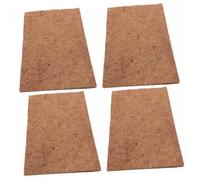 UPKOCH 4pcs Natural Coconut Fiber Mat Reptile Tank Carpet for Bearded Dragon Flooring Lizard Substrate Coconuts Reptile Mat
