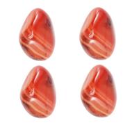 UPKOCH 4pcs Natural Polished Agate Rough Stone Irregular Smooth Agate for Healing Crystal and Garden Stones Decorative Unique Tumble Random Color