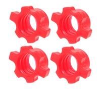UPKOCH 4pcs Pe Dumbbell Lock Nut Clips Barbell Screw Collars for Home Gym Weight Equipment Easy Install Fitness Barbell Bar Nuts with Reliable Locking Mechanism Fit for Various Dumbbell