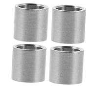 UPKOCH 4pcs Pool Stick Replacement Tips Billiard Ferrules Billiards Pool Cue Tip Billiard Shooters Accessories Stainless Steel Silver
