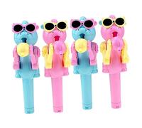 UPKOCH 4Pcs Portable Lollipop Storage Robot for Creative Dinosaur Design Candy Holder Stress Relief Cartoon Prank Birthday Party and Day