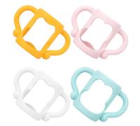 UPKOCH 4pcs Silicone Baby Bottle Sleeve and Grip for Infants Universal Bottle Handle Covers Easy to Hold for Breastfeeding and Nursing