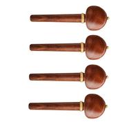 UPKOCH 4pcs Solid Wood Cello Pegs Shaft Handle Set, Red Wood Musical Instrument Accessories for Cello Tuning, Sturdy Replacement Parts for Orchestral Strings