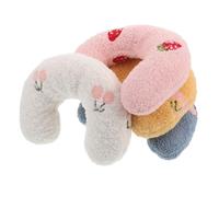 UPKOCH 4pcs U Shaped Cat Pillows with Thick Cotton Filling Soft Neck Cushions for Indoor Cats and Small Dogs Scratch Resistant Fabric Cozy Calming Plush Bed