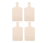 UPKOCH 4Pcs Unfinished Wooden Mini Cutting Boards Mini Wooden Craft Board with Handle Rustic Chopping Board for DIY Home Decor