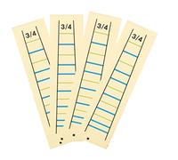 UPKOCH 4pcs Violin Fingerboard Note Stickers for 3/4 Size Violin, Removable Scale Labels for Beginner Practice, Musical Instrument Finger Position Guide Accessories