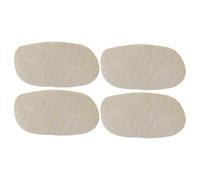 UPKOCH 4pcs Violin Viola Bridge String Protectors Made of Genuine Sheepskin Leather Small Pads for Violin and Viola Bridge Replacement Parts