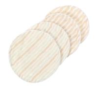 UPKOCH 4pcs Washable Cotton Breast Pads for Women, Compact and Highly Absorbent Anti-Overflow Nursing Pads for Carry a Handbag and Outdoor Use