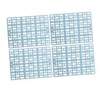 UPKOCH 4Pcs Wear-resistant Plastic Bunny Foot Pads with Design for Rabbit Cage Easy-cut Air-permeable Feet Mats to Protect Pets From Waste and Infection Blue