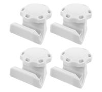 UPKOCH 4pcs White Football Helmet Visor Quick Clips Universal Football Helmet Hardware Visor Replacement Screws for Training Camps and Field Use