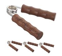 UPKOCH 4pcs Wooden Hand Grip Strengthener Portable Palm Massager for Hand Muscle Strengthening Finger and Wrist Exercise Trainer for Gym Office Travel and Rehabilitation