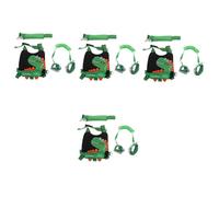 UPKOCH 4sets Boy Girl Wrist Strap for Walking Leash Boy Girl and Harness Dinosaur Pattern Safety Leash for Outdoor Activities