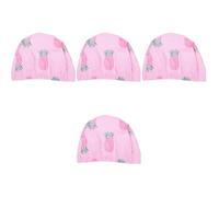 UPKOCH 4sets Swimming Cap Flexible Cloth Swim Hat for Cute Pineapple Design Lightweight Breathable Swim Caps for Aged for Swimming Bathing and Spa 2pcs*4