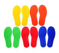 UPKOCH 5 Pairs Sensory Tactile Footprints for Indoor Outdoor Use Kindergarten Sensory Training Equipment for Adults Coordination Balance Game Props for Physical and Cognitive Development