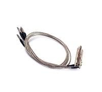 UPKOCH 5 Pcs Piezo Pickup Rod Stick Bars with 2.5mm Plug Diameter for Cigar Box and Folk Guitars, Silver Piezo Wire Material with No Noise Feature, Can be Cut Shorter for Music Bands
