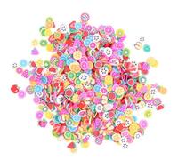 UPKOCH 5000pcs Fruit Slice Nail Stickers for Nail Art DIY with Clay Fruit Shapes Including Watermelon, Orange, Strawberry, Grape, and Pineapple, to Develop Creativity and Imagination