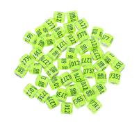 UPKOCH 50pcs Aluminium Plastic Pigeon Leg Rings Unique Numbered Identification Bands Fade Resistant Bird Foot Rings for Racing and Homing Pigeons
