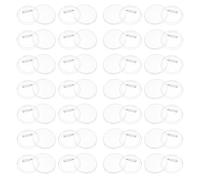 UPKOCH 50pcs Clear Acrylic Button Badge Parts DIY Badge Making Kit for Creative Crafting Pin Art Transparent Button Pins for Boys Design Unique Accessories and Boost Motor Skills