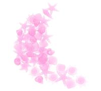 UPKOCH 50pcs Glow in The Dark Aquarium Stones Pink Resin Decorative Pebbles for Fish Tank and Flower Pots, Chic Appearance for Ponds and Flower Arrangements
