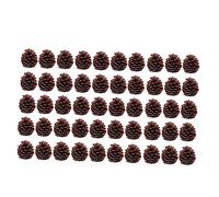 UPKOCH 50pcs Lifelike Pine Cones for Christmas Decoration Natural Pine Ornaments for Home Table Showcase and Festivities