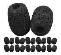 UPKOCH 50pcs Microphone Sponge Cover Foam Windscreen for Headset Mic Use in Conference and Public Speaking