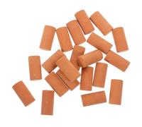 UPKOCH 50pcs Miniature Brick Building Blocks for DIY Models Realistic Red Mini Bricks for Micro Landscape Sand Table Architectural Scale Model Accessories for Dollhouse and Small House