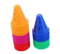 UPKOCH 50pcs Multi-color Roller Skating Cones for Practice and Road Markers Soft Sports Cones for Agility Training in Parks Schools and Community Areas Portable and