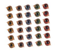 UPKOCH 50Pcs Plastic Safety Eyes for DIY Plush Realistic Double Eyelid Design with Washers for Crochet Animal Crafts and Doll Making Friendly Crafting Supplies