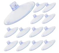 UPKOCH 50pcs Small PVC Suction Cups for Glass Table Tops with Strong Suction and Easy Removal, for Fixing Bathroom Brackets and Hanging Decorations