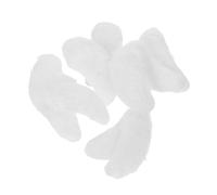 UPKOCH 5pairs Self-adhesive White Santa Claus Eyebrows for Christmas Cosplay Easy Application Theatrical Facial Hair Accessories for Holiday Parties