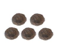 UPKOCH 5pcs 15cm Rattan Bird Nest Artificial Bird Nest Decor Easter Home Ornament for Indoor Outdoor Decoration