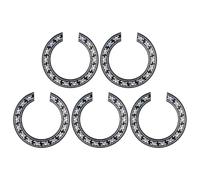 UPKOCH 5pcs 39-inch round Pvc Acoustic Guitar Pickguards Self-adhesive Sound Hole Protective Stickers Black for Classical Guitar Parts and Accessories