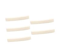 UPKOCH 5pcs 4x0.63x0.34cm Bone Guitar Nuts Set Curved Acoustic Guitar Nut Blanks Replacement for Accessories
