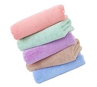 UPKOCH 5pcs Absorbent Bath Towels for Hamster Cage Bedding Rabbit Bathing Quick Dry Pet Blanket in Soft Pink Purple Blue Green