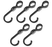 UPKOCH 5Pcs Adjustable Rotatable Stroller Hooks Double Portable Hanging Hooks for Home Organizer Multipurpose for Grocery Bags and Back Seat Use