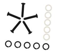 UPKOCH 5pcs Black Guitar Tuning Peg Washer Screw Set for Acoustic Electric Guitar Tuner Peg Spacer Replacement Accessories