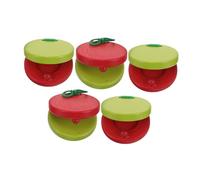 UPKOCH 5pcs Boys and Girls Musical Instruments Cartoon Wooden Castanet Classroom Rewards Wooden Clapper for Early Education