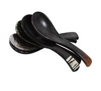 UPKOCH 5pcs Ceramic Soup Spoons Set Japanese Style Multi-Functional Design with Comfortable Using Feel for Home and Personal Use, Stylish and Sl latware