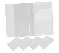 UPKOCH 5pcs Clear Passport Holder Wallet with Card Slots Travel Document Protector for Students Business Cards Durable and Wear Resistant Design