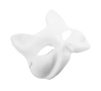 UPKOCH 5pcs DIY Blank Fox Masks for Hand Painted Masquerade Party Accessories Unpainted Masks for Creative Decoration for Carnival Birthday School Events