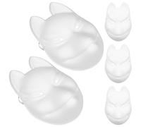 UPKOCH 5Pcs DIY Unfinished Fox Mask Blank Paper for Crafting for Cosplay Art Projects and Special Events Enhance Creativity with Custom Designs