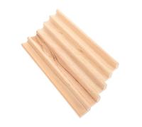 UPKOCH 5Pcs Domino Tile Trays Mahjong Organizer Wooden Letter Tile Holders Elegant Design Stable Base Easy to Clean Natural Wood Finish Game Night