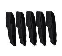 UPKOCH 5Pcs Electronic Torch Bag Flashlight Case Protector for Outdoor Climbing Travel Black Storage Pouches