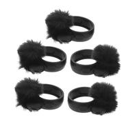 UPKOCH 5pcs Furry Windscreen Microphone Cover for Lavalier Mic Windproof Micphone Shield Protective Muffs for Recording and Live Streaming