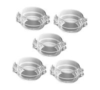 UPKOCH 5pcs Gas Stove Knob for Boy Girl Safety Translucent Oven Knob Guards Traceless Adhesive Firm Adhesion Prevent Accidental Use Protects Boy Girl and Pets from Stove Access