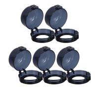 UPKOCH 5pcs Gas Stove Knob Safety Covers Waterproof Heat Resistant Protective Range Knob Guards Childproof Black for Oven and Kitchen