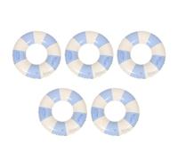 UPKOCH 5pcs Inflatable Pool Float with Handle Retro Striped Adult Swim Ring for Summer Fun Convenient and Safe Design Easy to Inflate Pool Accessory for Adults