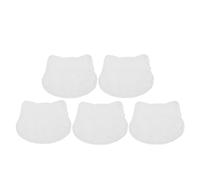 UPKOCH 5PCS Mini Cat Plush Blanket White Fluffy Miniature Dollhouse Rugs Cute Cat-shaped Soft Plush Mats for Kitten Blanket Nursery Decor Accessories